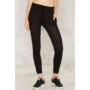 Pursue by Nasty Gal Women’s Black “Loving You Is Easy” Lounge Pants Drawstring S